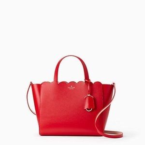 NWT Kate Spade Red Leather Satchel Purse